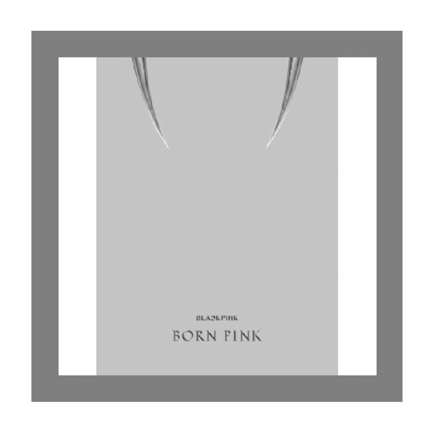 DREAMUS BLACKPINK Born Pink 2nd Album cover in gray version for display.