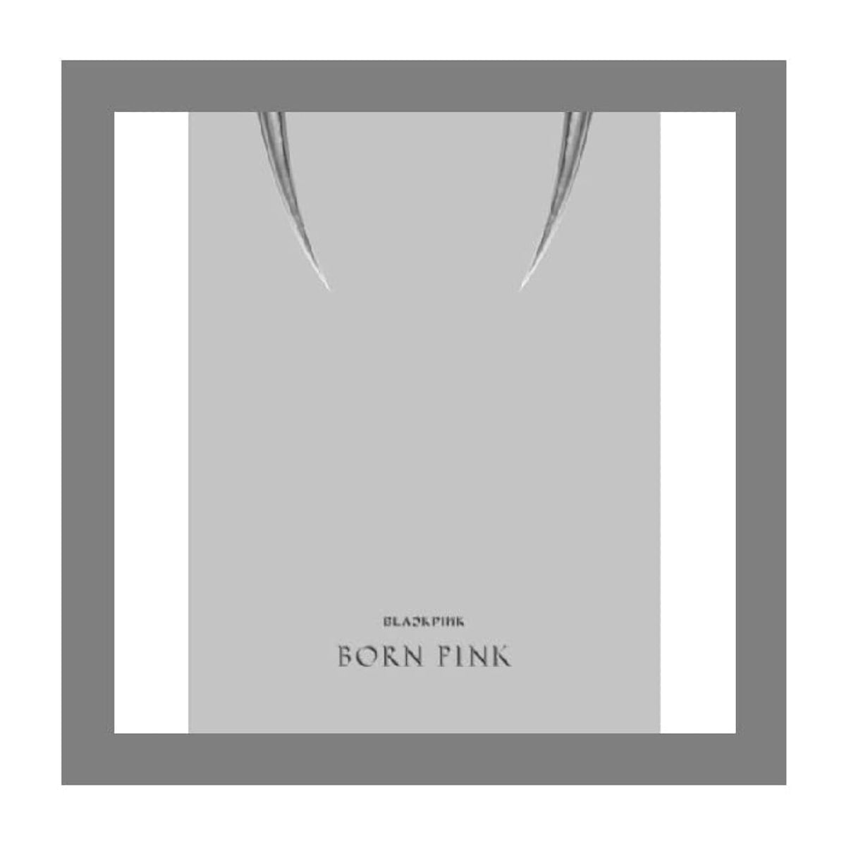 DREAMUS BLACKPINK Born Pink 2nd Album cover in gray version for display.
