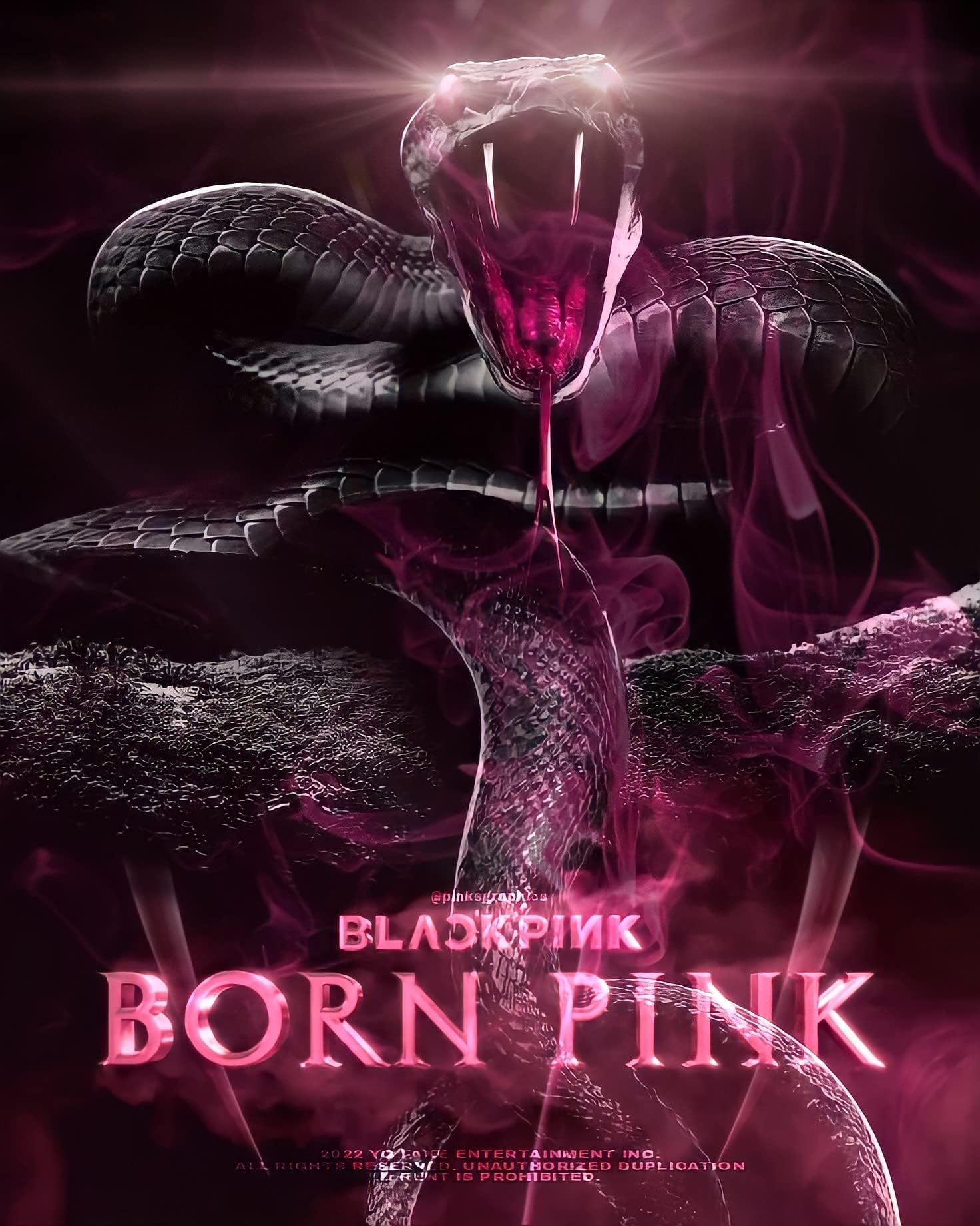 DREAMUS BLACKPINK Born Pink selfie photo card for fans.