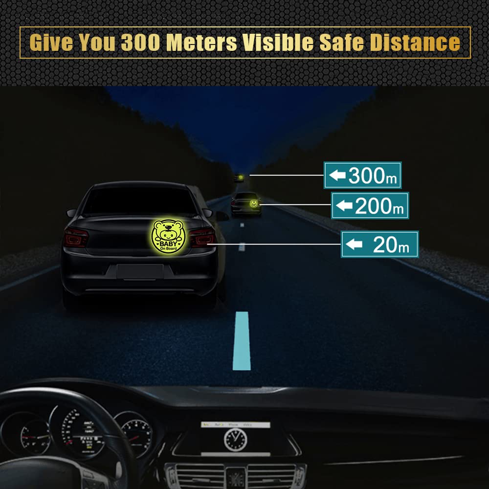 Dreothy high-visibility sign stands out day and night on vehicles.