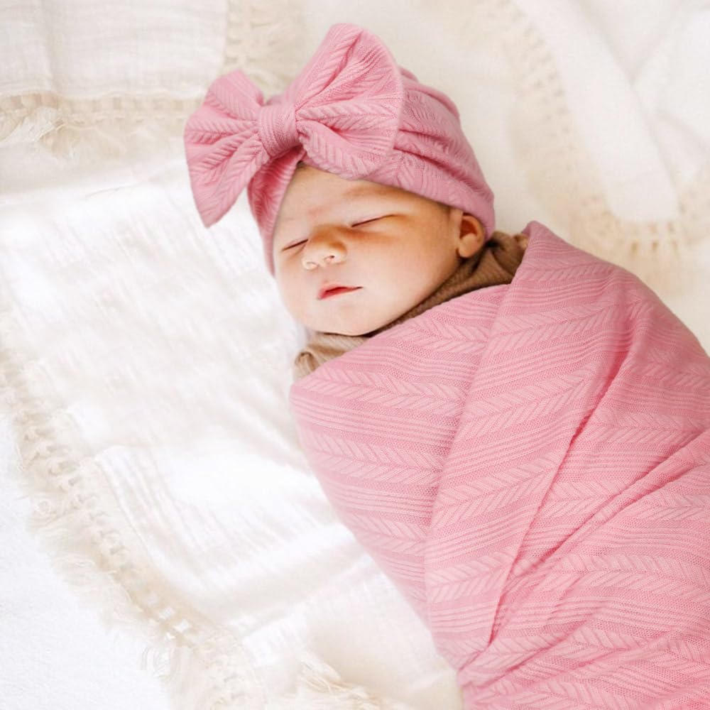 DRESHOW BQUBO bow hat on baby, stylish and comfortable.