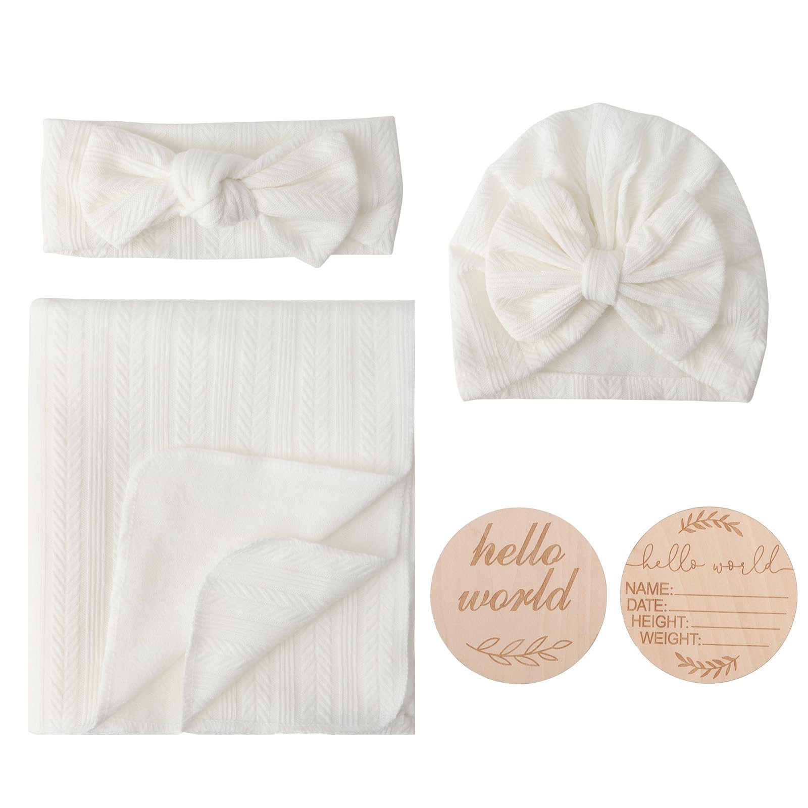 DRESHOW BQUBO baby gift set, ideal for showers and newborn photos.