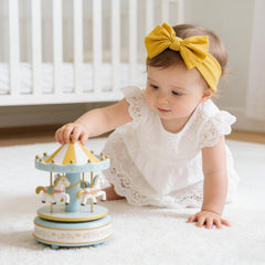 DRESHOW BQUBO baby nylon headband with bow for cute daily outfits