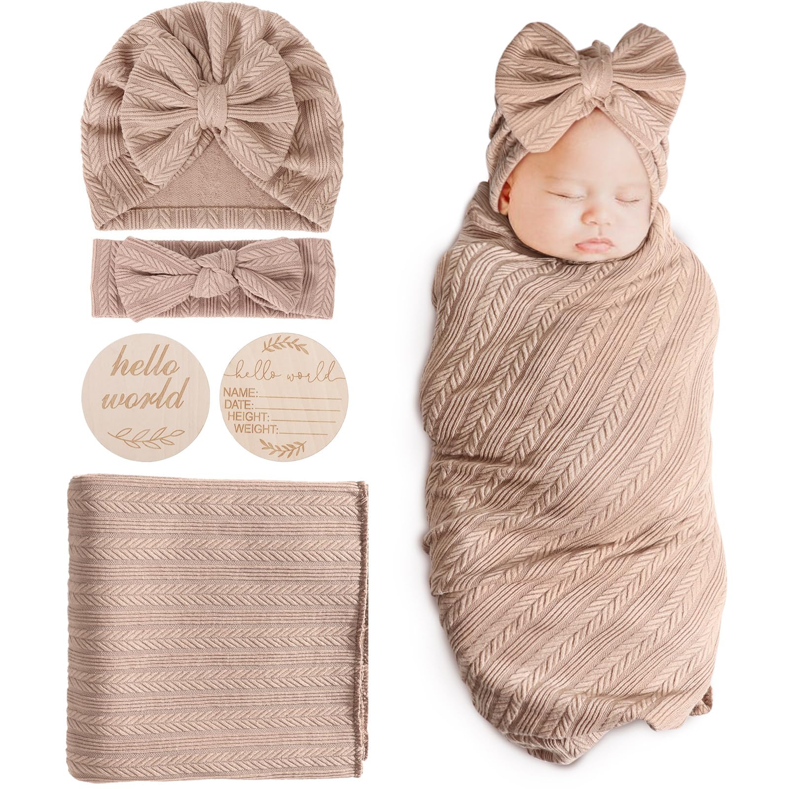 DRESHOW BQUBO baby swaddle set packaging, ideal gift presentation