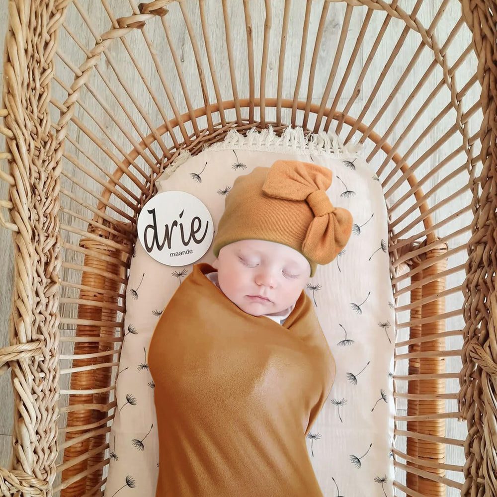 DRESHOW BQUBO bow hat with elastic band for growing baby head