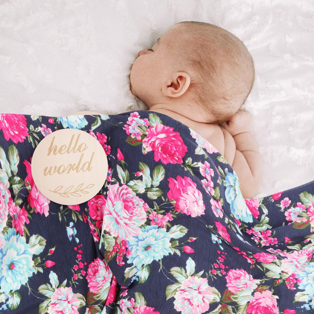 DRESHOW BQUBO floral swaddles blanket-2 designed for versatile nursery warmth and easy swaddling