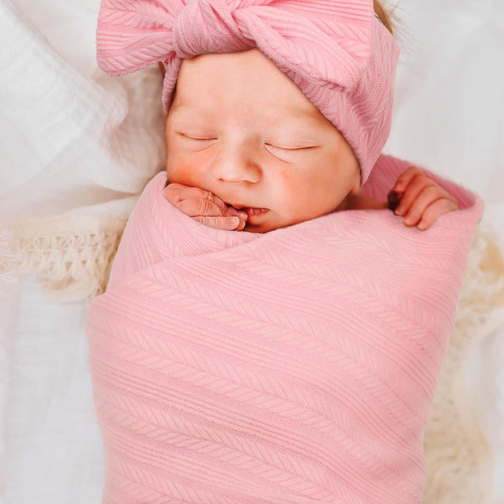 DRESHOW BQUBO multiuse nursery blanket in use as swaddle