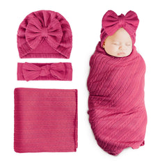 DRESHOW BQUBO newborn blanket set in soft cozy fabric for baby warmth.