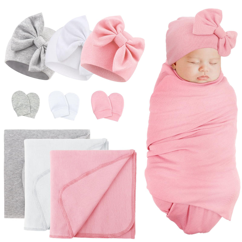 DRESHOW BQUBO newborn blanket swaddle in soft cotton for cozy swaddling.
