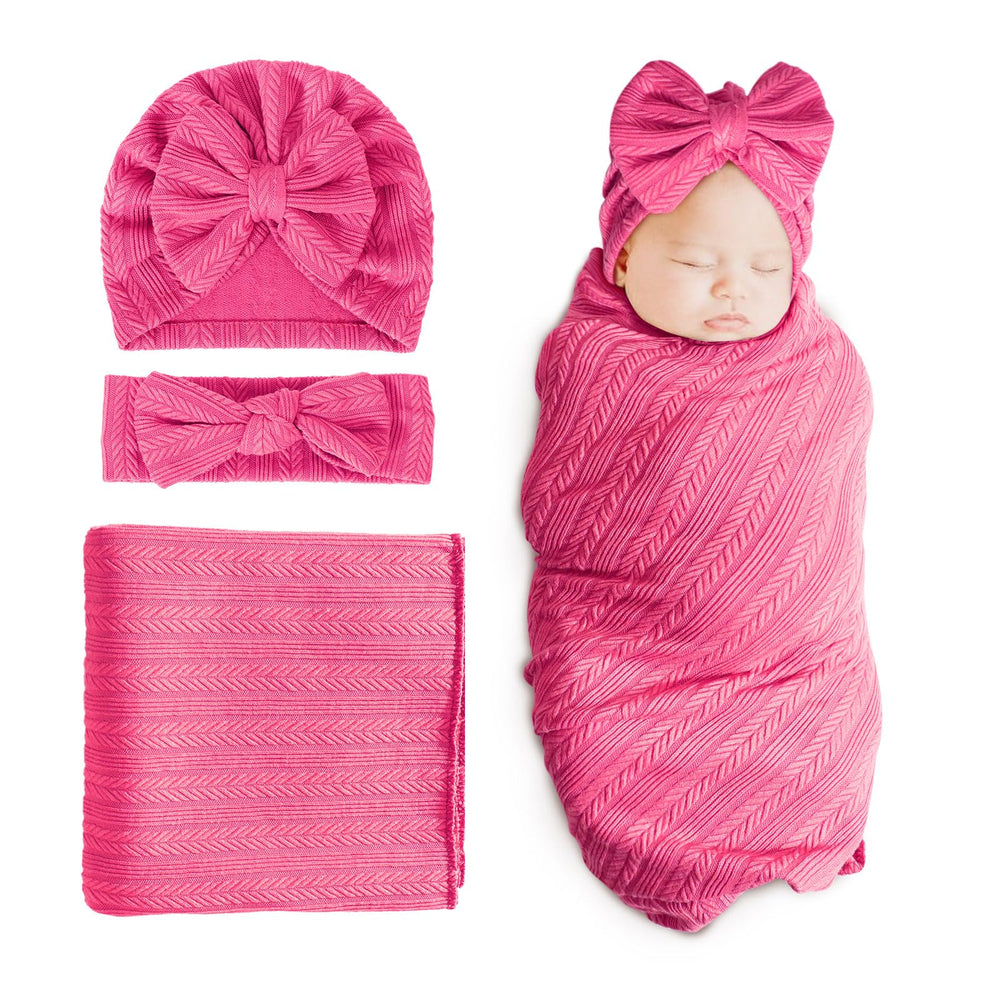 DRESHOW BQUBO newborn receiving blanket with soft knit fabric for gentle skin comfort