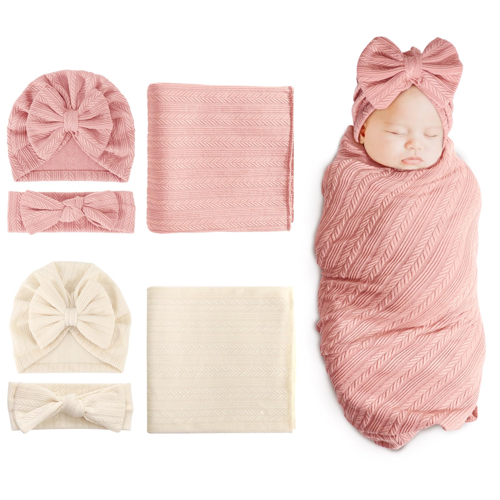 DRESHOW BQUBO soft fabric newborn blanket for gentle swaddling