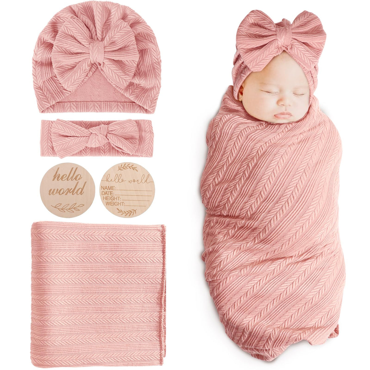 DRESHOW BQUBO soft fabric swaddle blanket highlighting gentle skin contact and comfort.