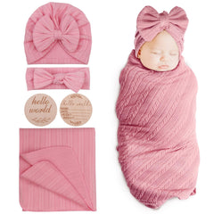 DRESHOW BQUBO soft-knit baby blanket offers gentle care for delicate skin