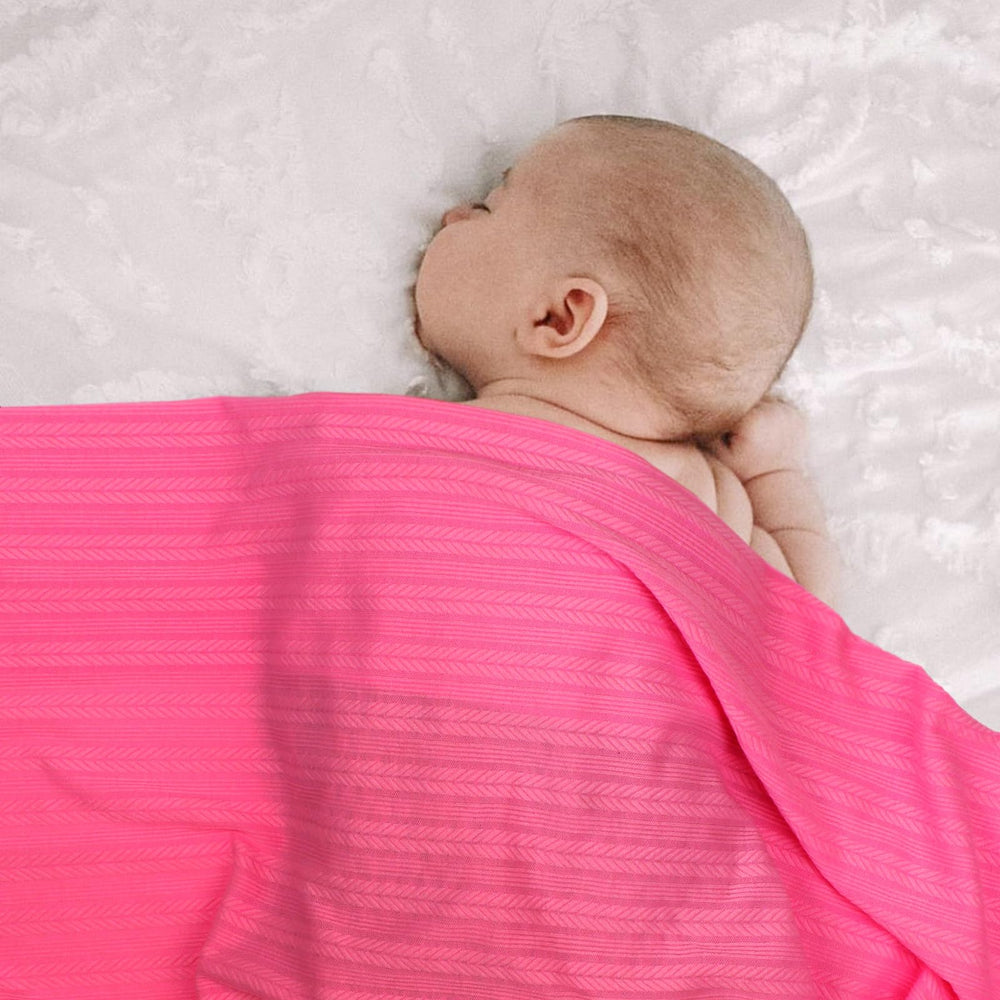 DRESHOW BQUBO swaddle blanket provides secure wrap with comfortable stretch