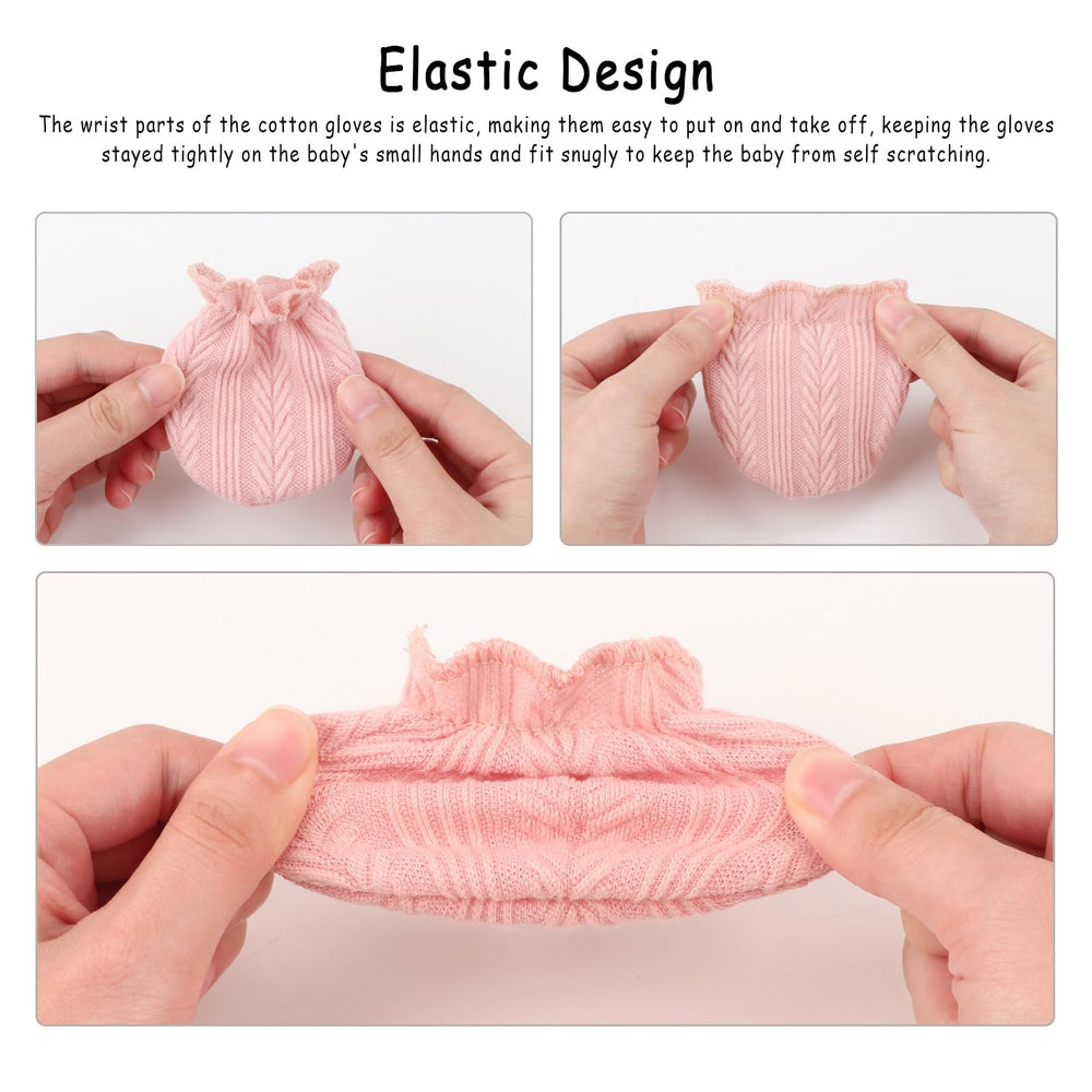 DRESHOW BQUBO three-piece set includes blankets, hats, and mittens.