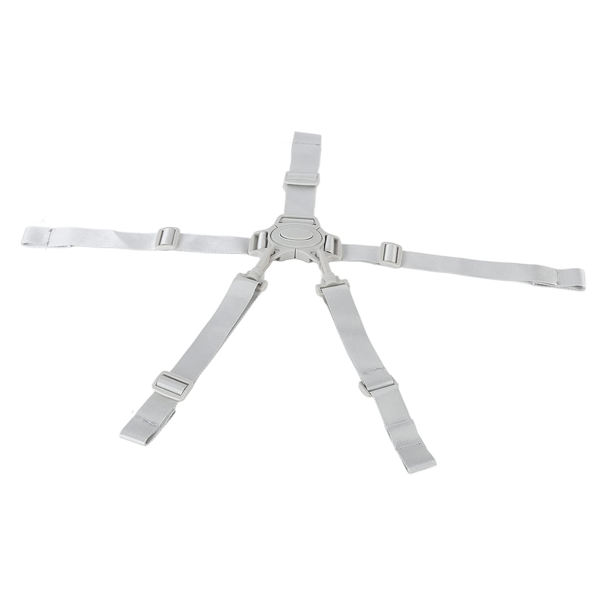 Drfeify high chair straps with gray buckle for secure seating.