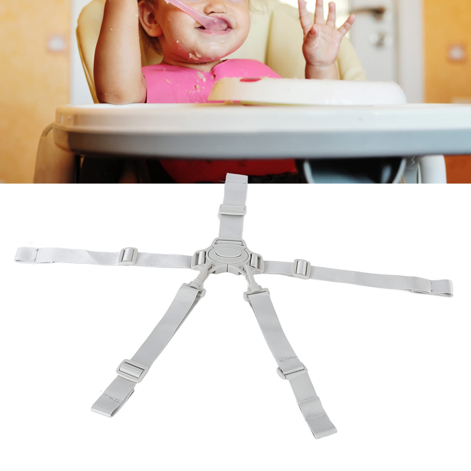 Drfeify straps compatible with most chairs and car seats.