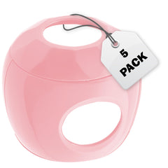 Driddle pink door knob safety cover pack enables quick childproofing