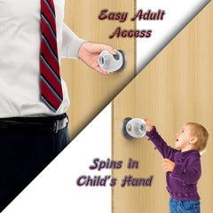 Driddle tool-free installation demonstrated on a door knob.