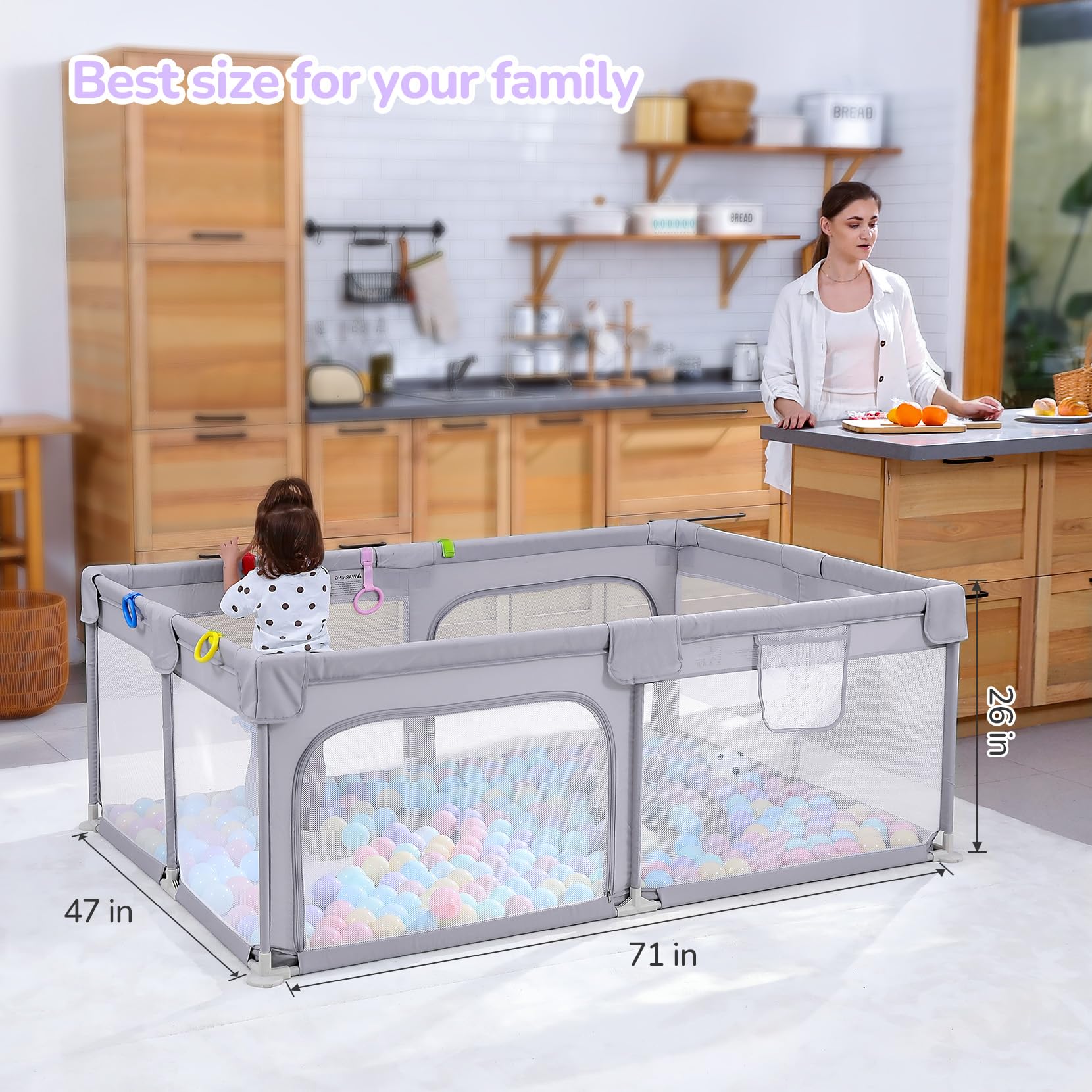 Dripex playpen creates a pet-free zone for focused baby play