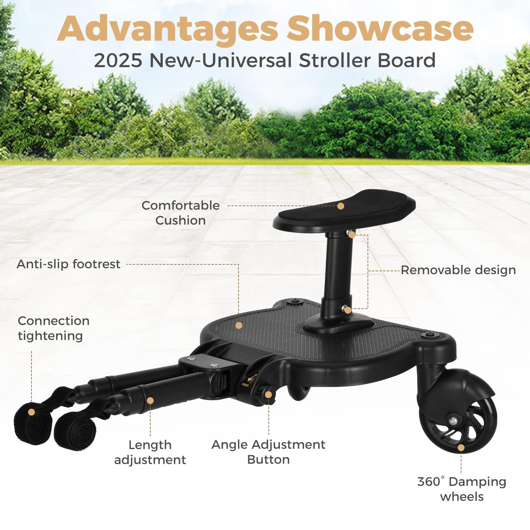 Drizzlen 2in1 usage demonstrates sit and stand flexibility for growing kids