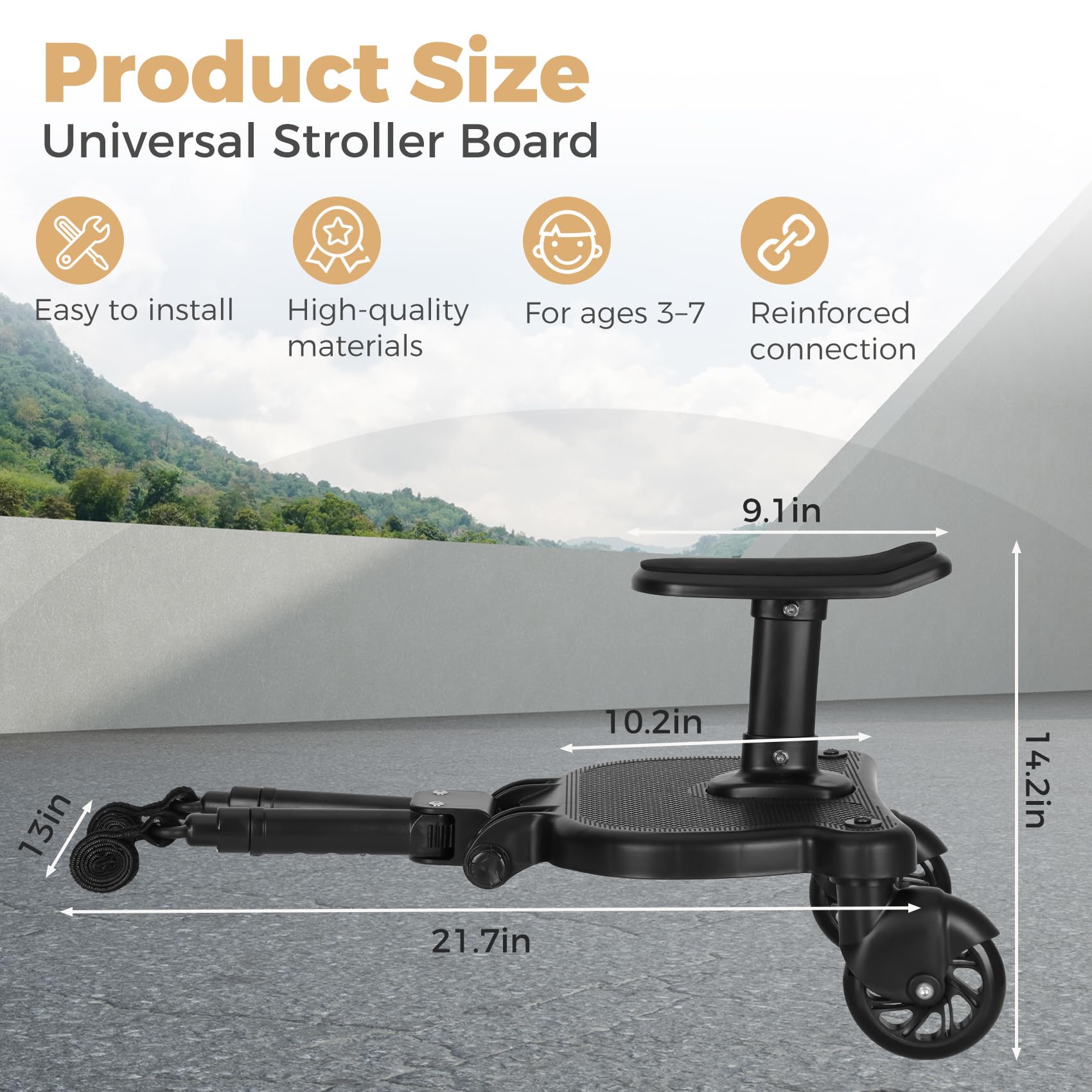 Drizzlen universal board shows easy installation guided by illustrated steps
