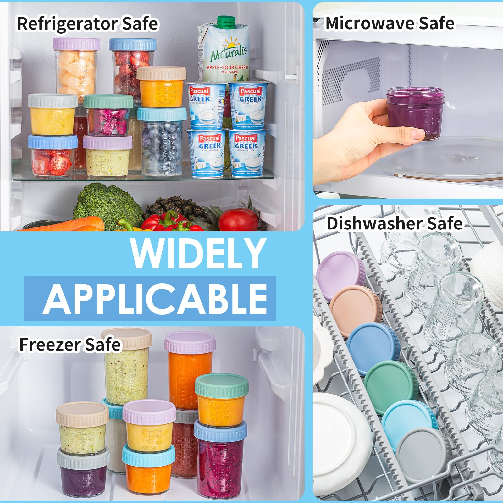 DRKIO jars are microwave and freezer safe for versatile storage