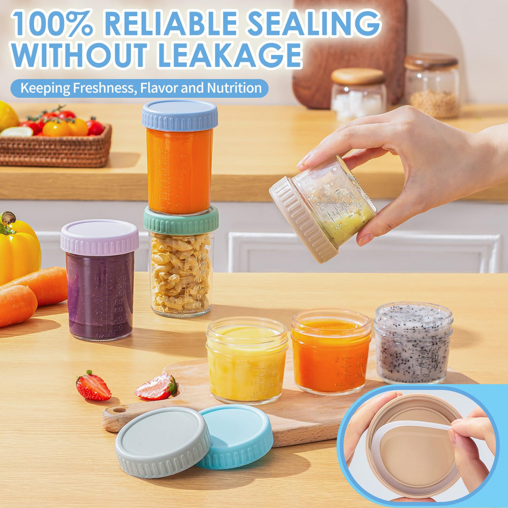 Stackable DRKIO jars helping organize meals and save space