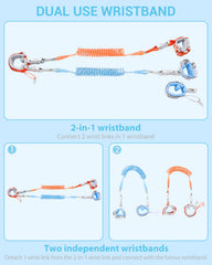Dr.meter 2-in-1 safety wrist links demonstrating wrist and waist options