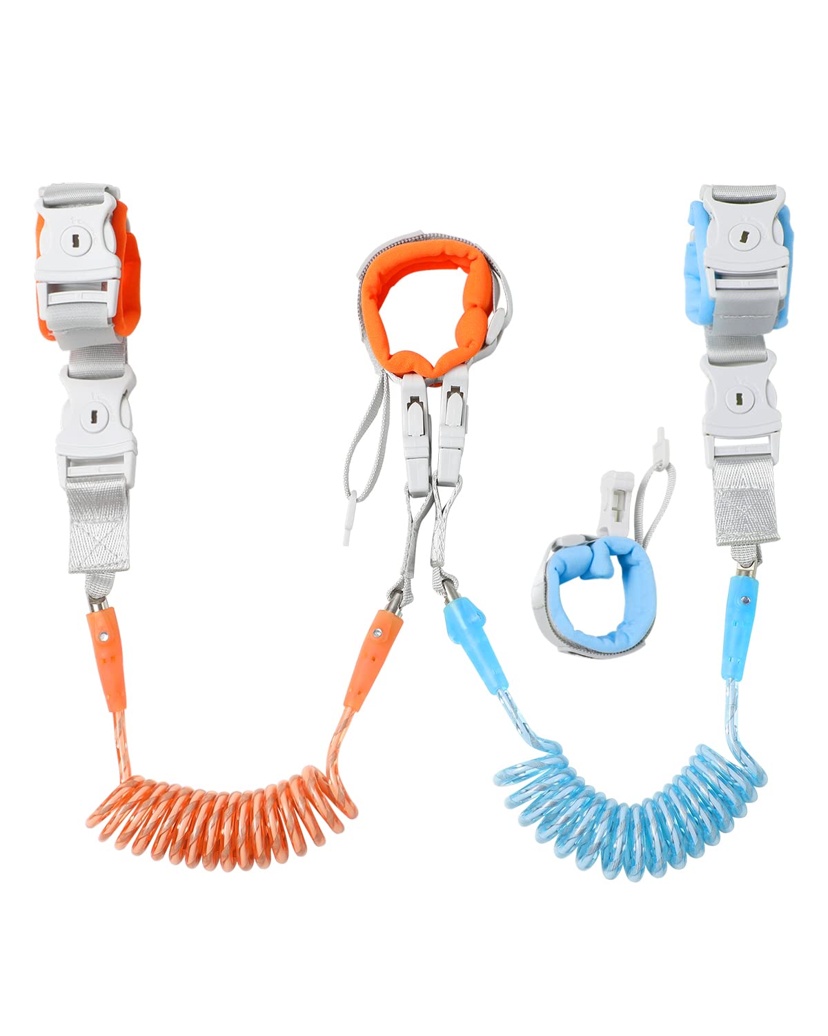 Dr.meter anti-lost wrist link front view shows dual-use safety design for kids