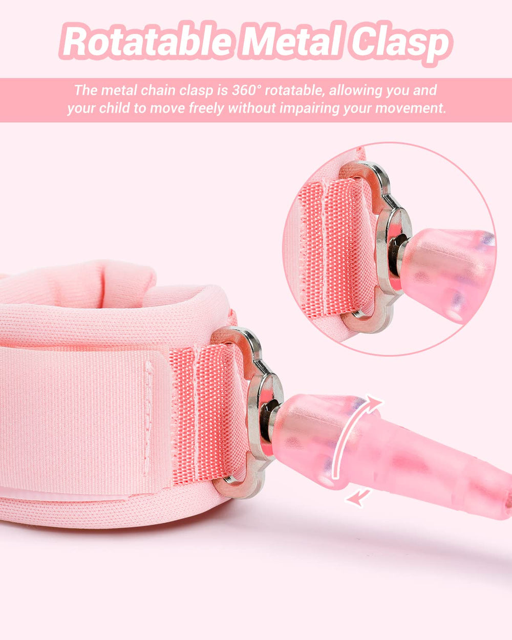 Dr.meter Kids Leash comes with two keys for secure locking.