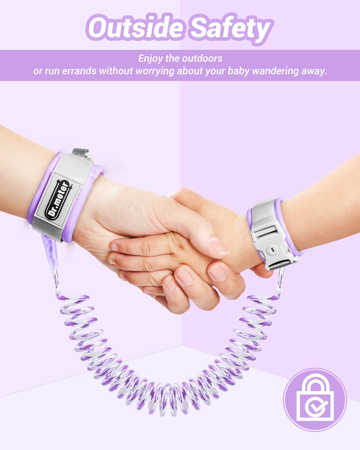 Dr.meter Kids Leash in use at supermarket or airport safely.