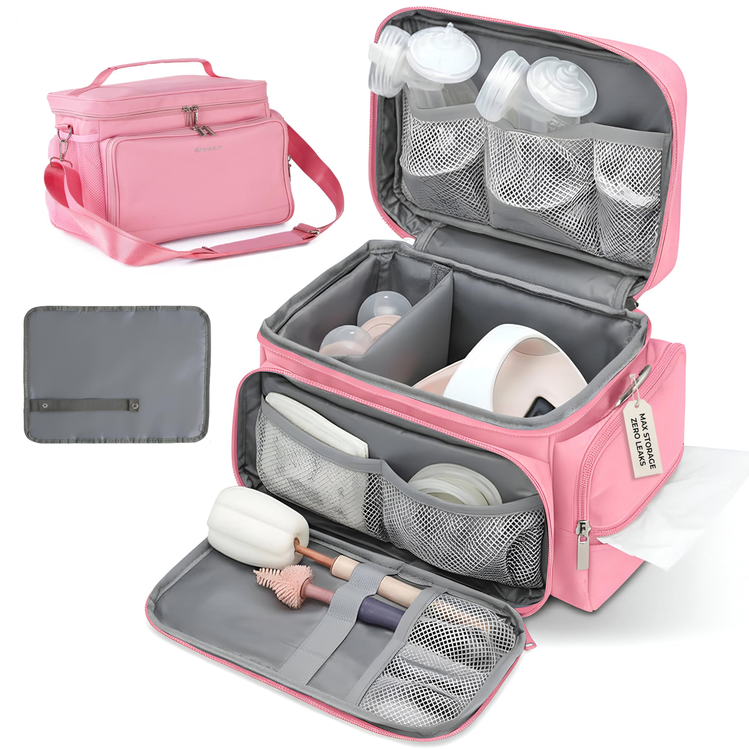 Dropereum breast pump bag for Spectra S1/S2 with easy transport.