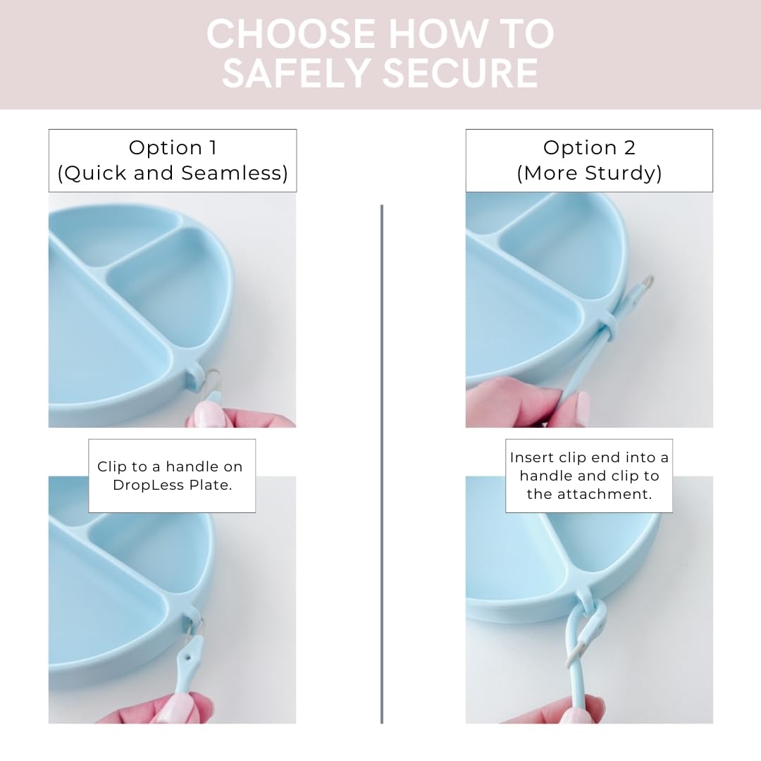 DropLess Plate is dishwasher-safe for easy cleanup after meals.