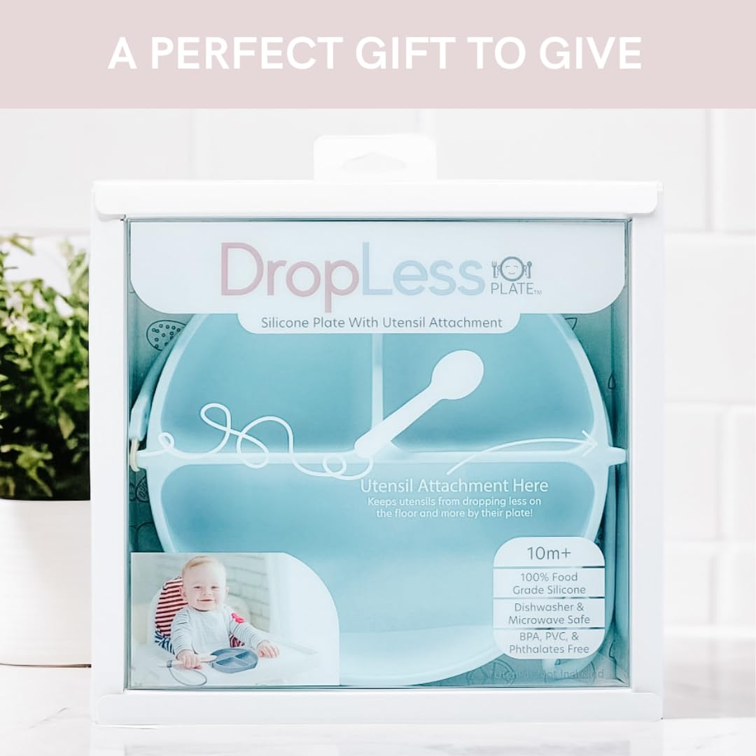 DropLess Plate designed in the USA by parents for families.