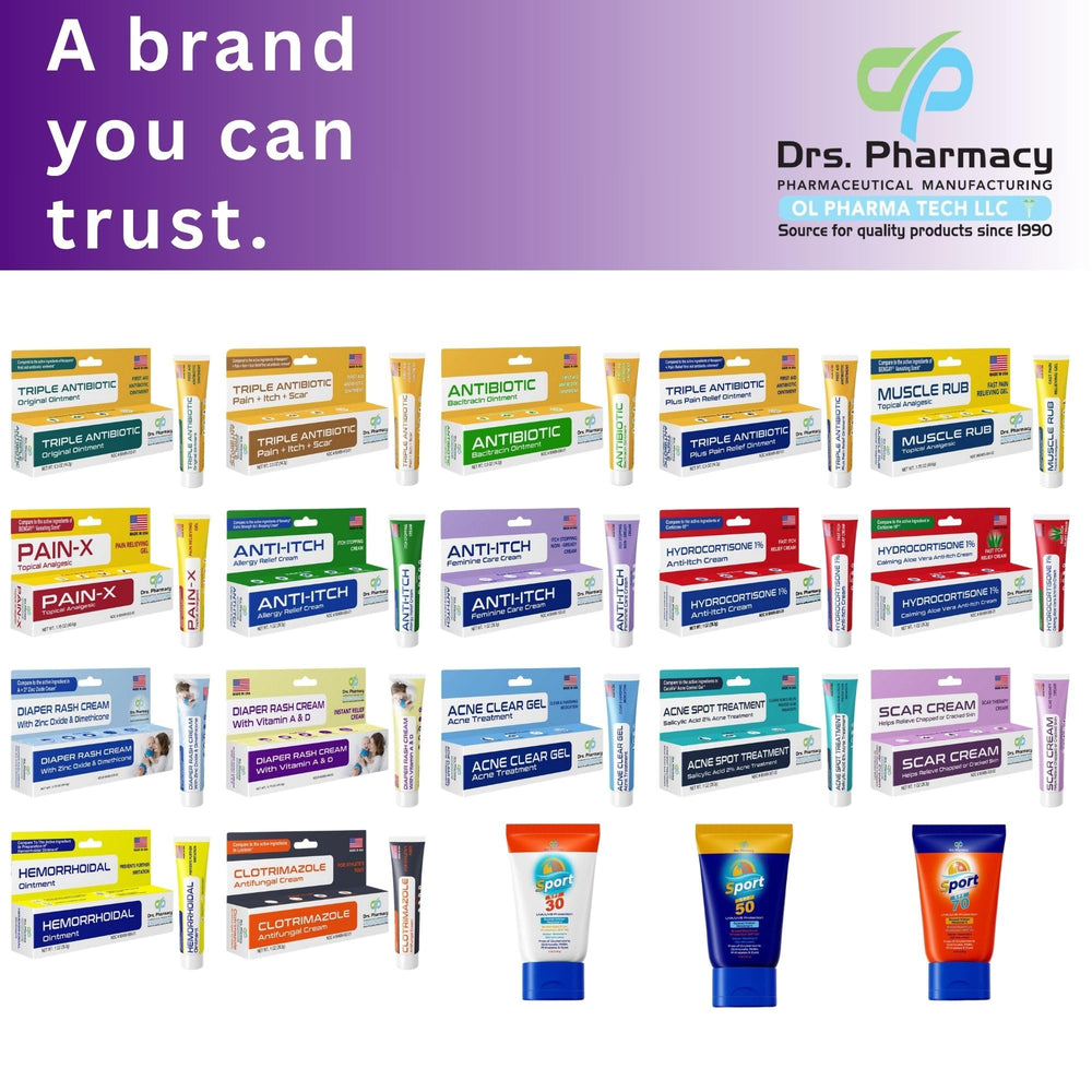 Drs. Pharmacy Diaper Rash Cream pediatrician-trusted formula supports gentle baby care.