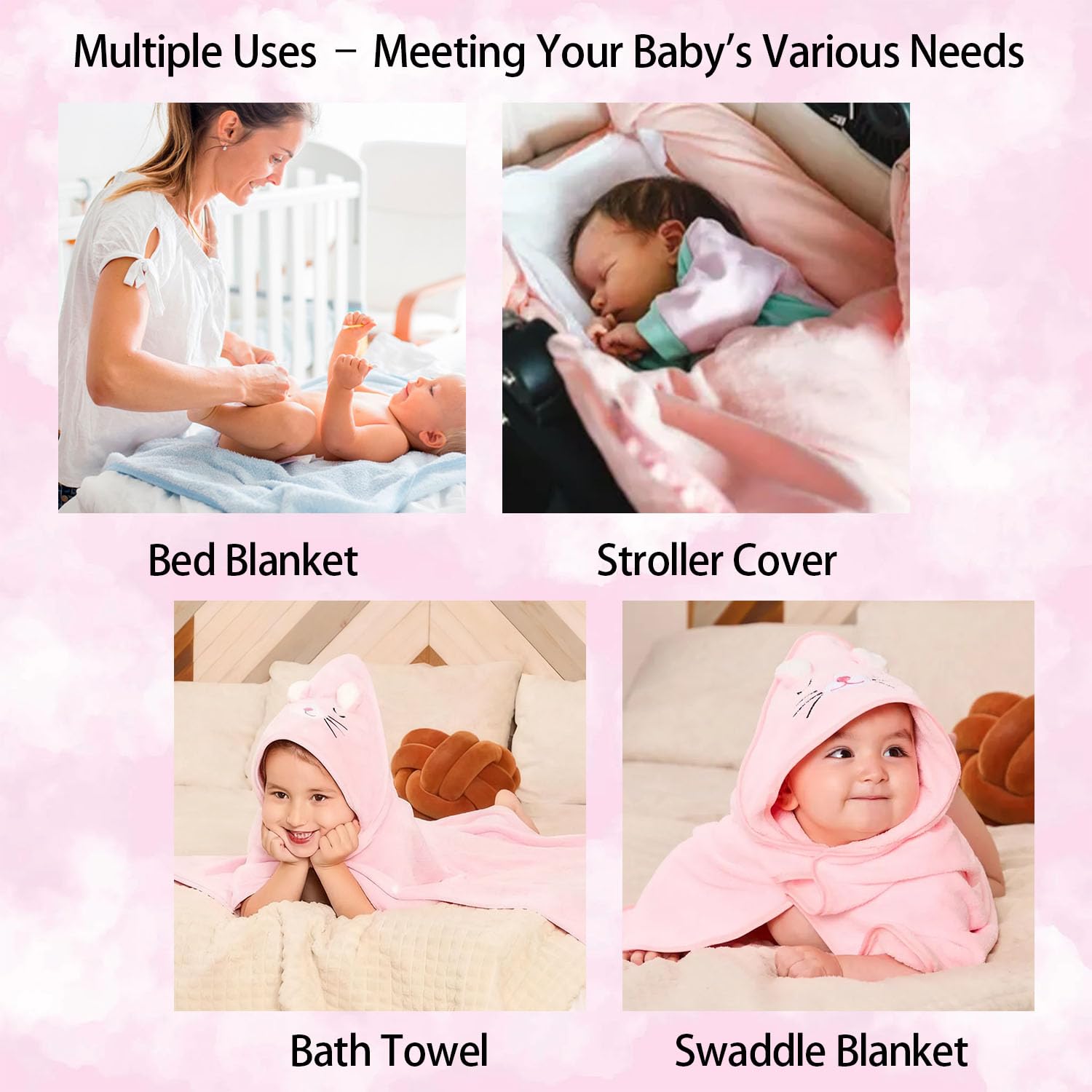 DRUNSPD S animal-design hooded towel adds playful bath time.