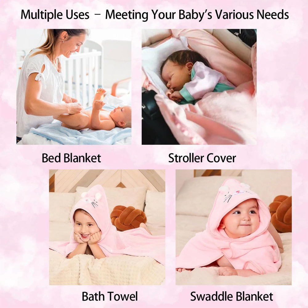 DRUNSPD S animal-design hooded towel adds playful bath time.