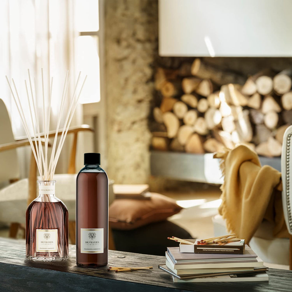 Stylish Melograno setup in living room with gentle fragrance