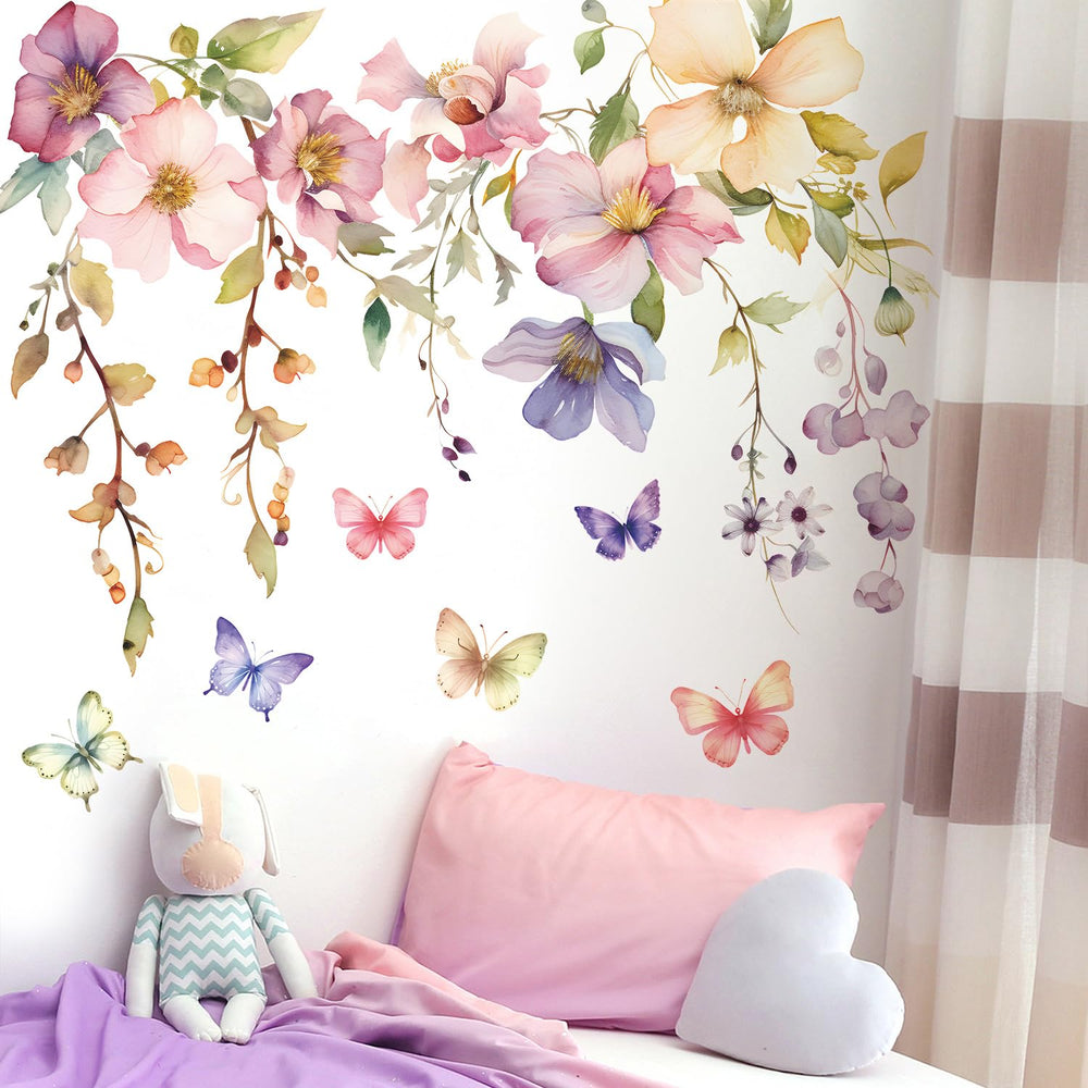 DRWSSR 2Sheets Hanging Wall Decal for a quick, mess-free room refresh.