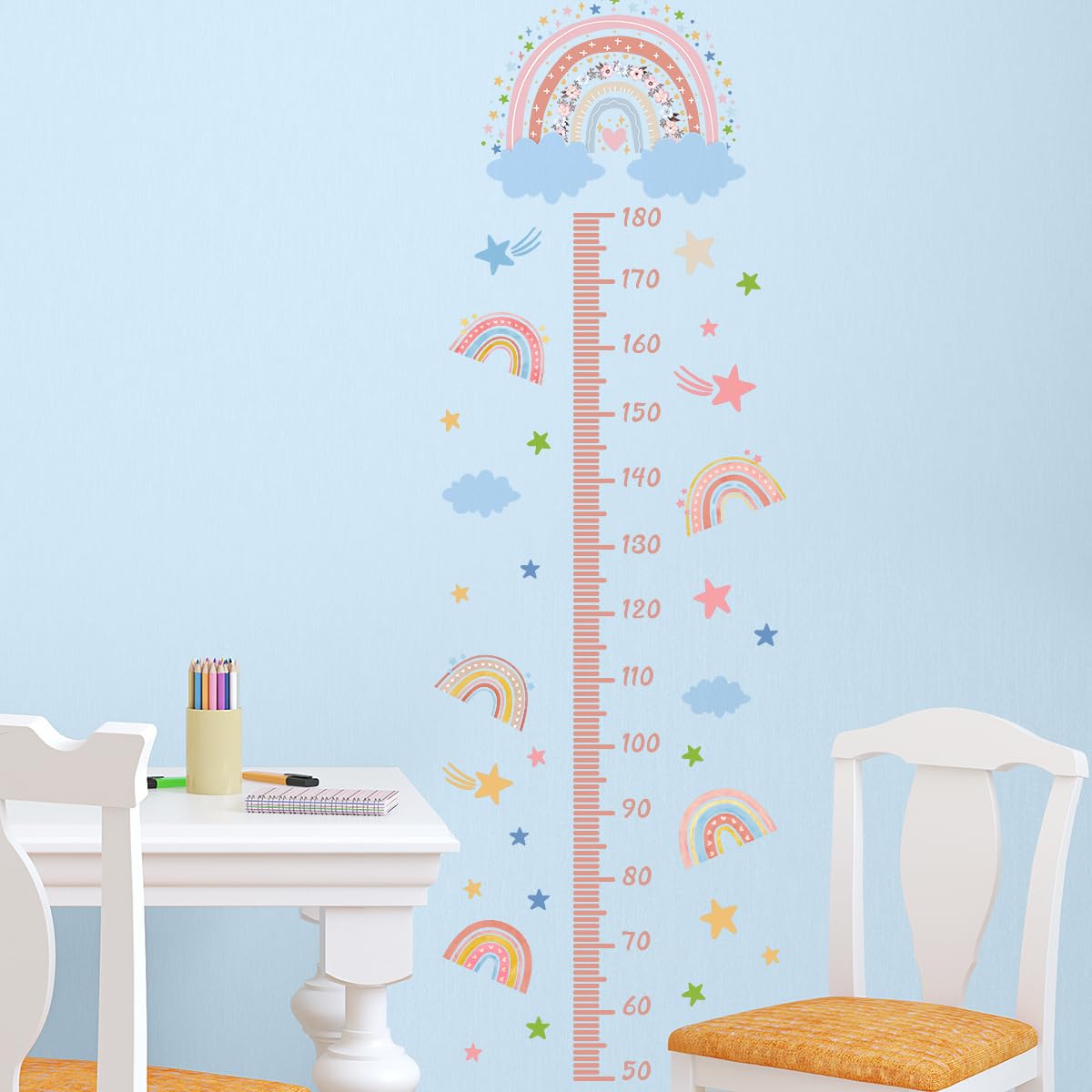 DRWSSR baby growth chart ruler decoration in a kid’s space