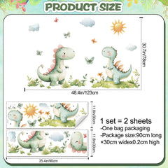 DRWSSR dinosaur butterflies wall decal creates whimsy and easy DIY accents.