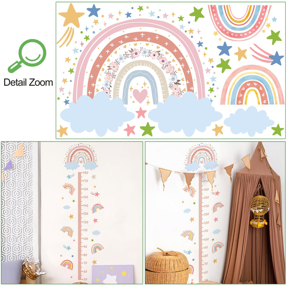 DRWSSR height scale adhesive chart helps track a child’s height on smooth surfaces