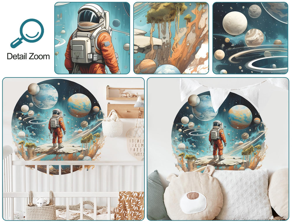 DRWSSR Rocket Travel wall sticker adds dynamic motion to a space corner