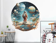 DRWSSR Space-themed decor ideal for a kid's bedroom or playroom