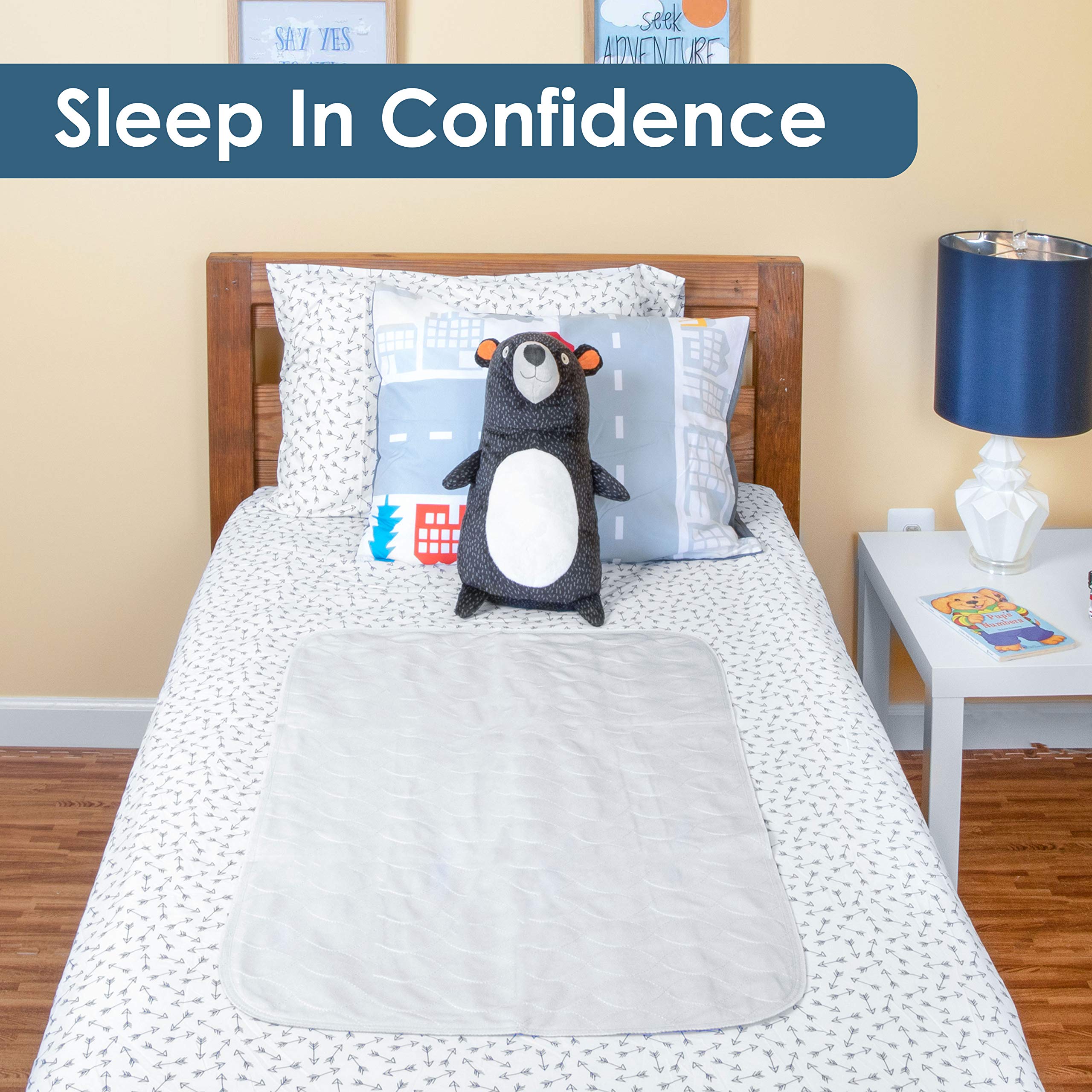 Pack of three Dry Defender bed pads ready for versatile use.