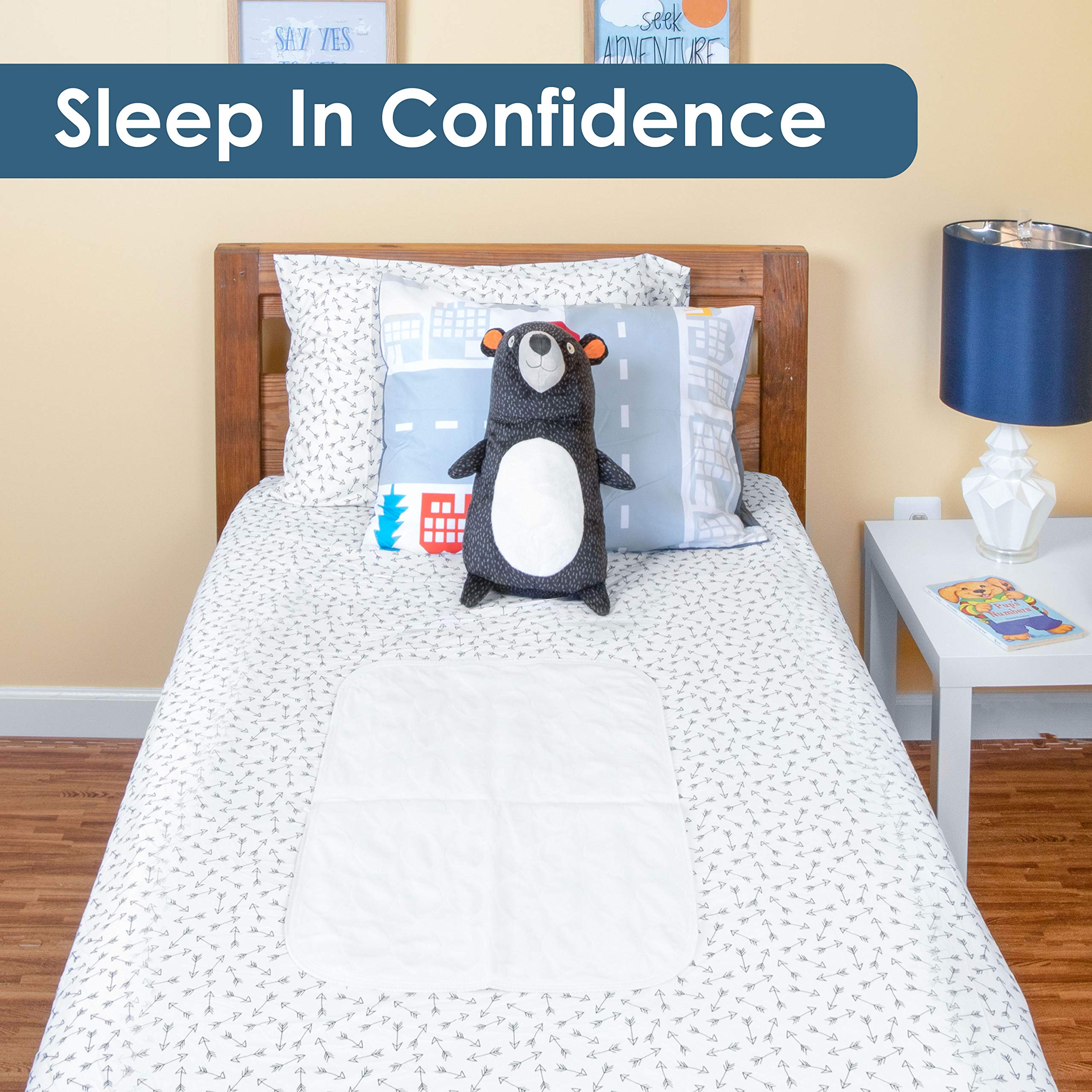 Dry Defender Washable Bed Pad absorbency core demonstrates high liquid capacity.
