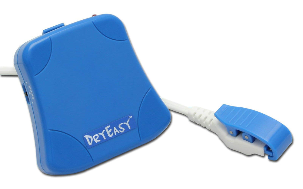 DRYEASY bedwetting alarm control panel showing settings