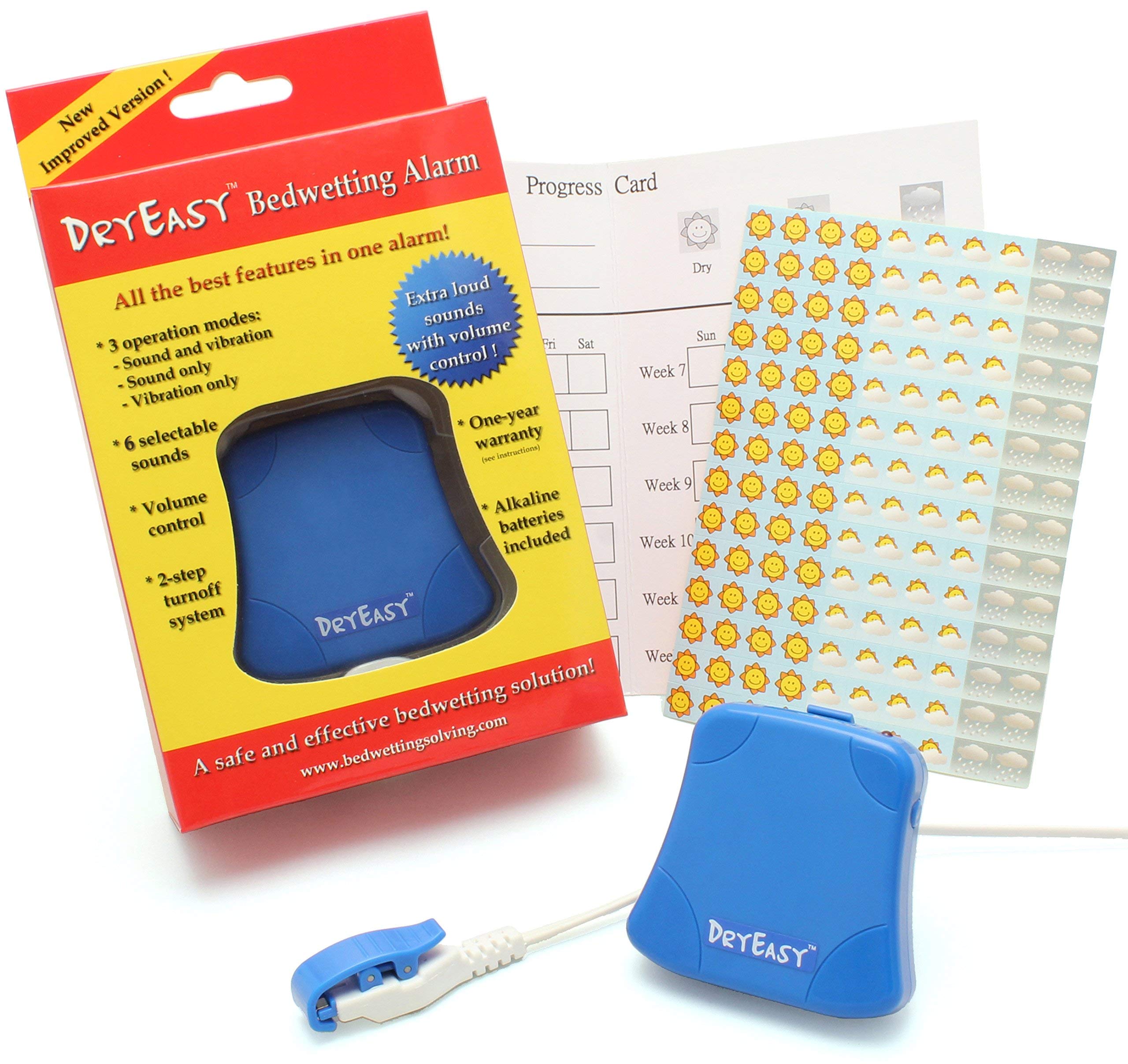 DRYEASY bedwetting alarm sensor clamp securely attaches for early alerts