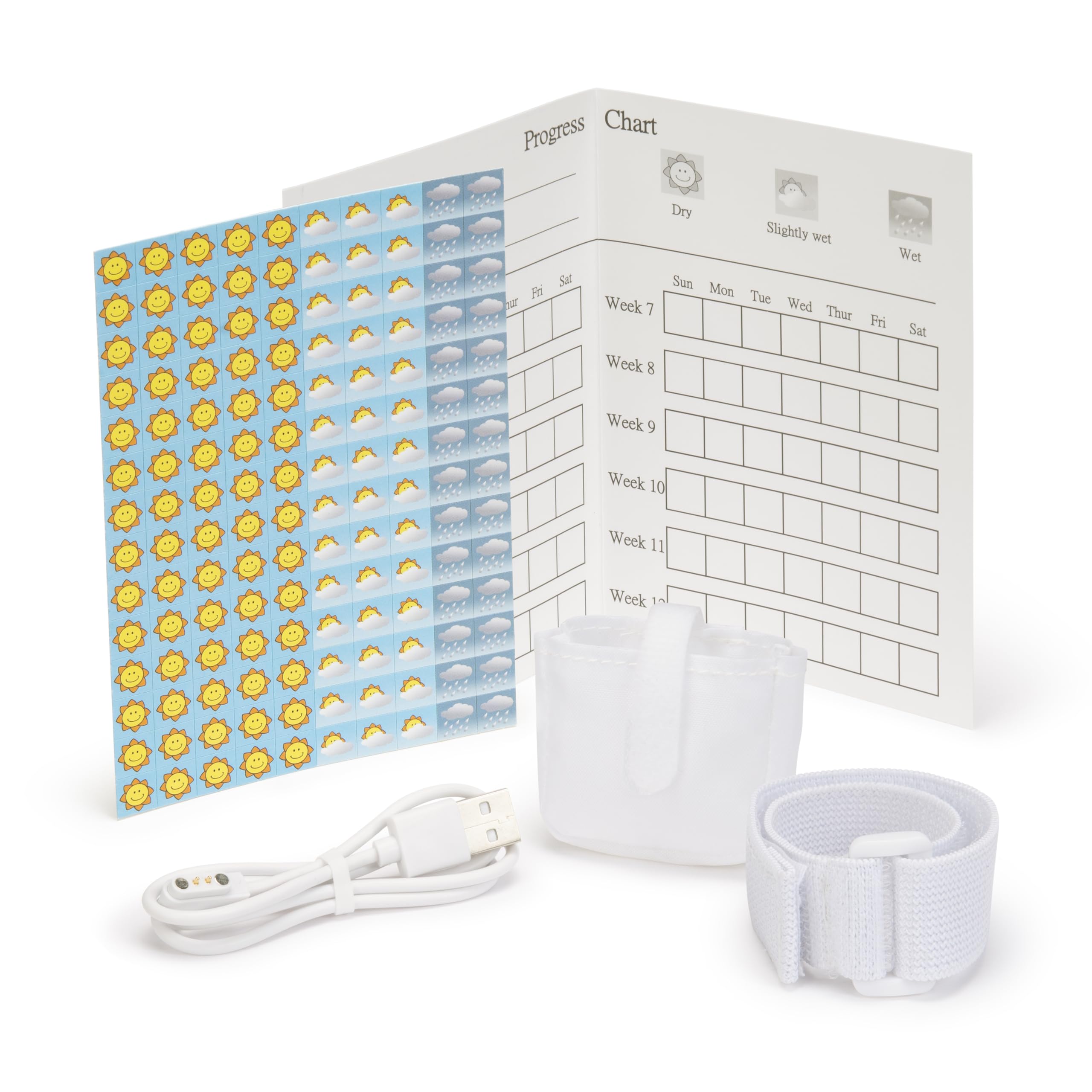 DryEasy Pro accessories kit with charging cable for convenient nightly recharging.